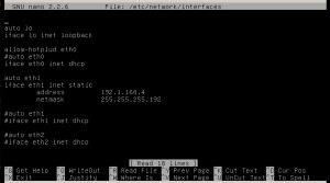 network interfaces dhcp server